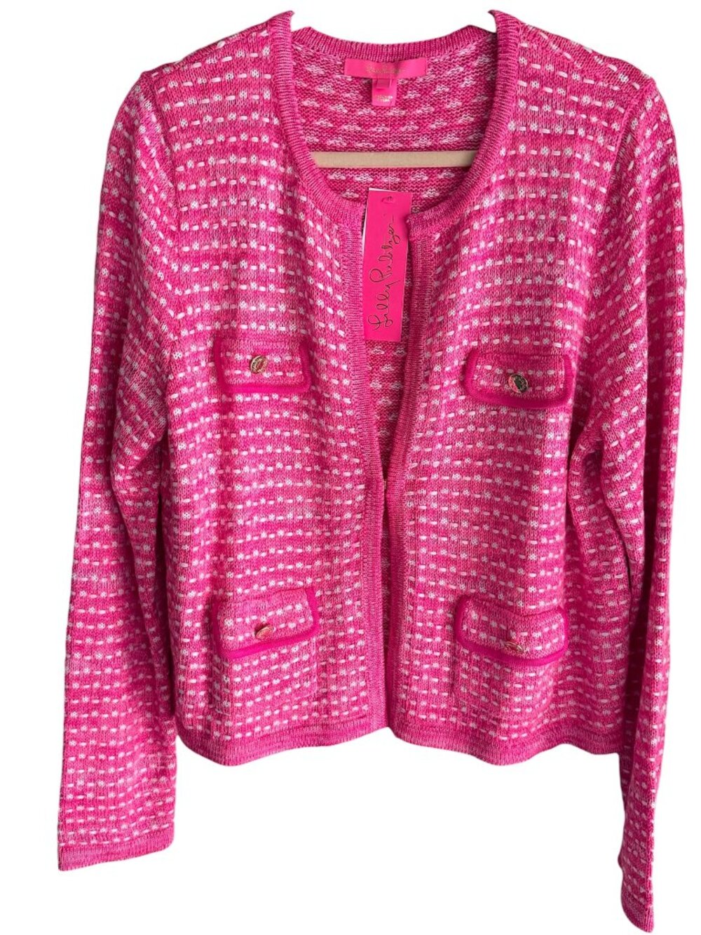 Lilly Pulitzer Kienna Cardigan Sweater Jacket Pink
